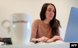 Journalist Elizaveta Vereykina of the Barents Observer in Kirkenes, Norway, on July 6, 2023, worked for the BBC in Moscow before joining the Observer.