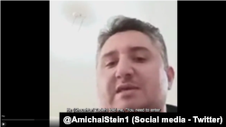 تصویر گرفته‌شده از ویدیوی اعترافات یوسف شهبازی عباسعلی‌لو