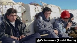 تصویری از چند کودک‌کولبر. آرشیو