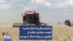 سازمان ملل به دنبال تمدید فرصت صادرات غلات از اوکراین در میانه جنگ با روسیه