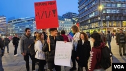 Protest "Ne ćutimo!" u centru Beograda (foto: FoNet)