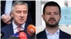 Kandidat Demokratske partije socijalista (DPS) i aktuelni predsjednik Crne Gore Milo Đukanović i kandidat i jedan od lidera Evrope sad Jakov Milatović. (Foto: Reuters, Stevo Vasiljević)