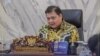 Menteri Koordinator Bidang Perekonomian Airlangga Hartarto dalam High Level Meeting Tim Pengendalian Inflasi Pusat (HLM TPIP) 2024, di Kantor Kemenko Perekonomian, Jakarta, Senin (29/01). (ekon.go.id)