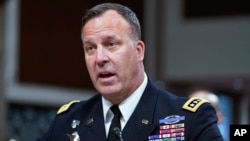 General Majkl E. Kurilja svedoči u Senatskom odboru za oružane snage, Vašington, 16. mart 2023. (Foto: AP/Mariam Zuhaib)