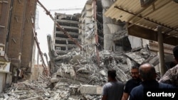  فرو ریختن برج دوقلوی متروپل در آبادان