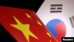 中国与韩国国旗