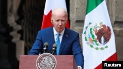 Presiden AS Joe Biden menghadiri konferensi pers di akhir Konferensi Pemimpin Negara-negara Amerika Utara di Mexico City, Meksiko, pada 10 Januari 2023. (Foto: Reuters/Henry Romero)