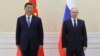 Kineski predsednik Ši Đinping i ruski predsednik Vladimir Putin na marginama samita u Samarkandu u Uzbekistanu, 15. septembra 2022. 