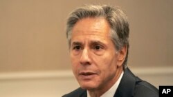 FILE - U.S. Secretary of State Antony Blinken is pictured at the 77th U.N. General Assembly on Sept. 23, 2022. 