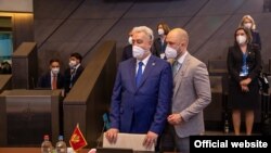 Crnogorski premijer Zdravko Krivokapić i ministar spoljnih poslova Đorđe Radulović (Photo: Vlada Crne Gore)