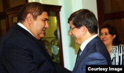 Elyor Ganiyev Ahmet Davuto'g'li bilan, Toshkent, 10-iyul, 2014