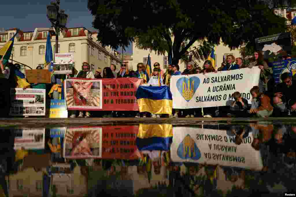 Лиссабон, Португалия Акция в поддержку Украины, 23 февраля 2025 года&nbsp;