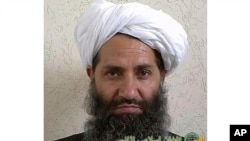 تصویر منتسب به هبت‌الله آخندزاده، رهبر گروه طالبان.

