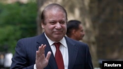 FILE - Pakistan's Prime Minister Nawaz Shaif.