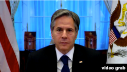 美国国务卿布林肯通过视频参加联合国安理会会议