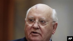 Former Soviet leader Mikhail Gorbachev (file photo)