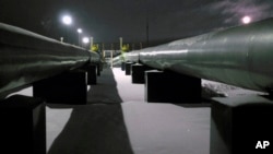 Газопровод в районе перекачивающей станции «Суджа» в Курской области России (архивное фото)