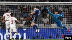 صحنه گل اول ژاپن به ایران