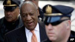 Bill Cosby arrives for his sexual assault trial, April 10, 2018, at the Montgomery County Courthouse in Norristown, Pennsylvania.