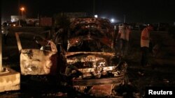 بقایای خودروی سوخته صابر الحیدری - ۲۵ خرداد ۱۴۰۱