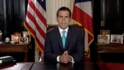 Puerto Rico Governor Ricardo Rossello announces his resignation in San Juan, Puerto Rico, July 25, 2019.