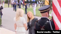 استقبال از جورجیا ملونی،‌نخست وزیر ایتالیا، در کاخ سفید (دوشنبه ۲۷ مرداد)