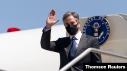 تونی بلینکن، وزیر خارجه آمریکا، برای شرکت در نشستی بین المللی در مورد داعش وارد رم، ایتالیا شد - ۲۷ ژوئن ۲۰۲۱