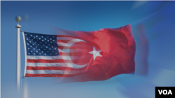 پرچم‌های ترکیه و ایالات متحده