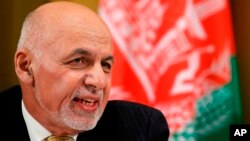 FILE - Afghanistan President Mohammad Ashraf Ghani.