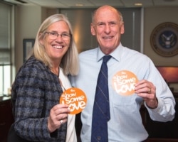 Principal Deputy Director of National Intelligence Sue Gordon and Director of National Intelligence Dan Coats.