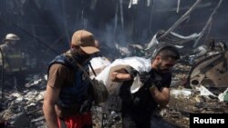 موشک باران شهر خارکیف در اوکراین به وسیله روسیه