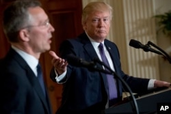 Президент Трамп і генсекретар НАТО Єнс Столтенберґ