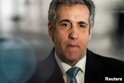 Michael Cohen, mantan pengacara mantan Presiden AS Donald Trump di Gedung Pengadilan New York di New York City, AS, 13 Maret 2023. REUTERS/Eduardo Munoz