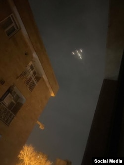 تصاویر منتسب به پرواز جنگنده‌ در بامداد یکشنبه - تهران