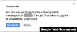 Gmail Unsubscribe Confirm