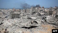 加沙希法医院在以色列军队离开后的景象。（2023年4月1日）