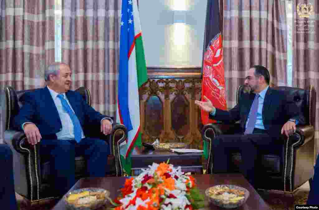 Abdulaziz Komilov va Salohiddin Rabboniy, O'zbekiston va Afg'oniston tashqi ishlar vazirlari