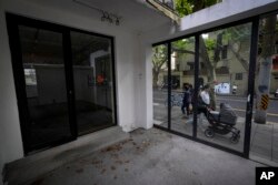 The shuttered Text&Image bookstore is seen in Shanghai, China, Oct. 9, 2024.