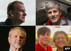 .ردیف بالا از راست: استاکتن راش، هامیش هاردینگ ردیف پایین از راست: شاهزاده داوود و پسرش سلیمان، پل هنری نارژوله.