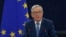 FILE - European Commission President Jean-Claude Juncker addresses the European Parliament during a debate on The State of the European Union in Strasbourg, France, Sept. 14, 2016. 