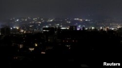 A general view during a blackout in Caracas, Venezuela, March 7, 2019. 