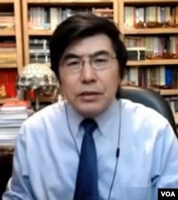 纽约城市大学政治学教授夏明博士。（美国之音资料照）