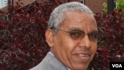 Seeye Abraha, former defense minister, in Boston, Massachusetts (Photo courtesy - Berhane Nguse)