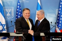 Netanyahu va Pompeo, Tel Aviv, aprel, 2018
