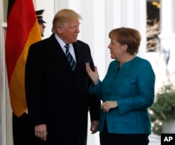 Президент Трамп і канцлер Німеччини Анґела Меркель