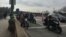 About 200 members of Bikers for Trump participated in an organized ride that began about 30 minutes outside Washington, in Dale City, Virginia, Jan. 19, 2017. (J. Fatzick/VOA)