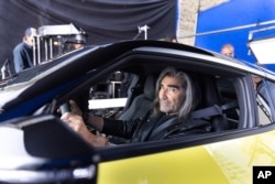 This photo provided by Nissan shows a scene from Nissan's Super Bowl NFL football spot.