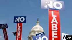 ARHIVA - Pristalice grupe "No Labels" na protestnom skupu na Kapitol hilu 13. jula 2013. (Foto: AP/Jacquelyn Martin)