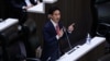 Move Forward Party Leader Pita Limjaroenrat speaks during a voting session for a new prime minister at the parliament, in Bangkok, Thailand, July 13, 2023. 