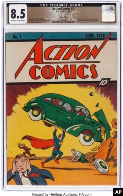 Primerak stripa o Supermenu prodat za 6 miliona dolara (Foto: AP/Heritage Auctions)